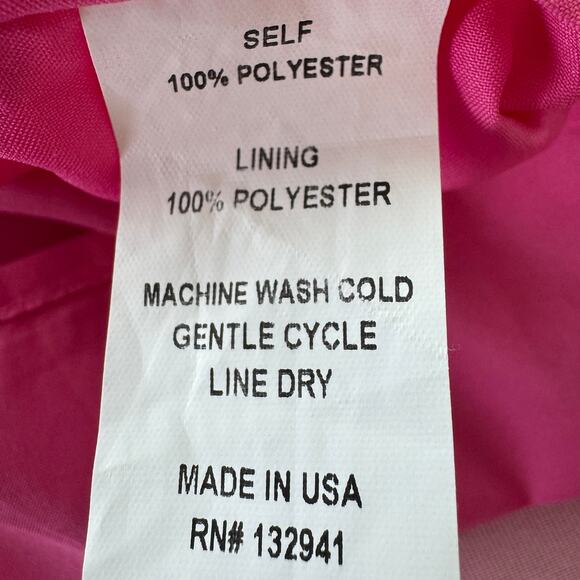 Amanda Uprichard Bowen Mini Dress Hot Pink - Picture 6 of 8